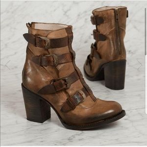 Freebird by Steven FB- Bates Buckle Bootie Leather